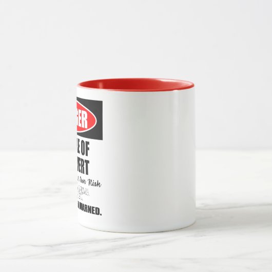 Mug Danger Attention au panneau Introvert (Centre)