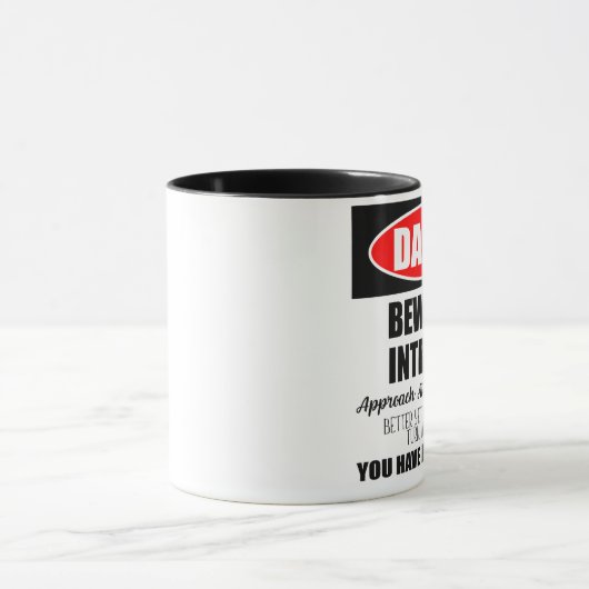Mug Danger Attention au panneau Introvert (Centre)