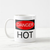 Mug Danger - Chaud Chemise de Prudence Drôle Sac Crava (Gauche)