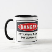 Mug Danger PETA muqueuse (Gauche)