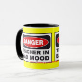 Mug DANGER ! Professeur dans la mauvaise humeur ! (Devant gauche)