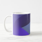 Mug d'angle Abstrait géométrique bleu (Gauche)
