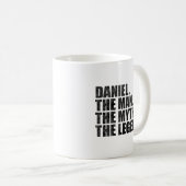 Mug Daniel name, Daniel The Man The Myth The Legend (Devant droit)