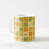 Mug d'animaux de ferme - Conception agricole rusti (Devant gauche)
