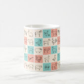 Mug d'animaux de ferme - Conception agricole rusti (Centre)