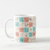 Mug d'animaux de ferme - Conception agricole rusti (Gauche)
