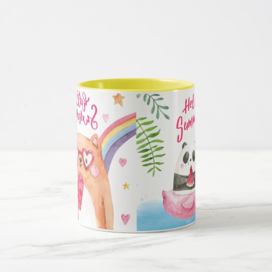 Mug d'animaux d'été (Centre)