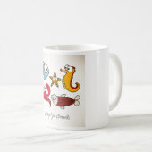 Mug d'animaux marins vintages (Devant droit)