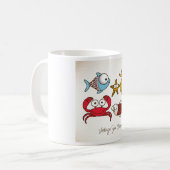 Mug d'animaux marins vintages (Devant gauche)