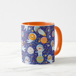 Mug d'animaux spatiaux