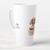 Mug d'anniversaire de dachshund mignon Un peu plus (Angle gauche)