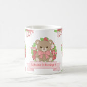 Mug d'anniversaire ours fraise mignon (Centre)