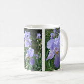 Mug d'anniversaire pour maman avec Blue Mauve Iris (Devant droit)