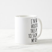 Mug d'annonce de fiançailles : Montrez ma bague (Devant droit)