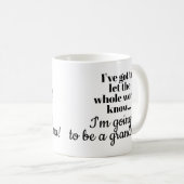 Mug d'annonce de grossesse pour grand-mère / mère (Devant droit)