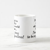 Mug d'annonce de grossesse pour grand-mère / mère (Centre)