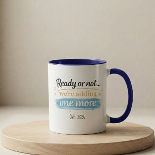 Mug d'annonce de grossesse Prêt ou pas