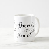 Mug Danois À Heart Mug, Danemark (Devant droit)