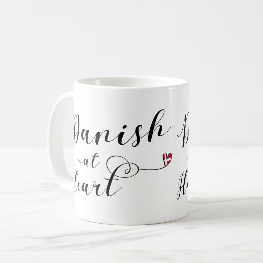 Mug Danois À Heart Mug, Danemark (Devant gauche)