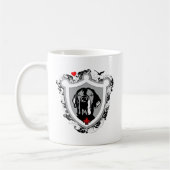 Mug Danois coat noir blanc (Gauche)