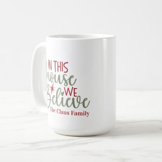 Mug Dans Cette Chambre, Nous Croyons À Un Noël Personn (Devant gauche)