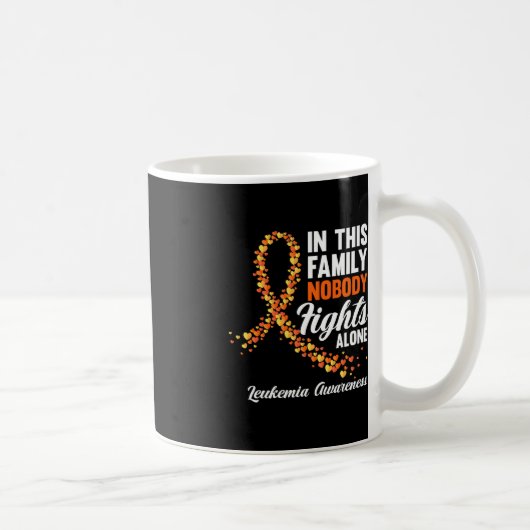Mug Dans Cette Famille Personne ne combat seul Leucémi (Droite)