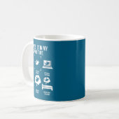 Mug Dans Choses Temps Libre Parachutisme (Devant gauche)
