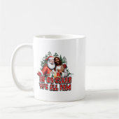 Mug Dans Da Clerb Nous Fam Jesus Père Noël Funny Noël (Gauche)