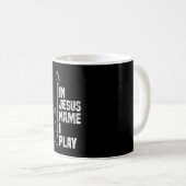 Mug Dans Jésus Nom I Play Guitar Christian Guitar Play (Devant droit)