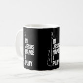 Mug Dans Jésus Nom I Play Guitar Christian Guitar Play (Devant gauche)