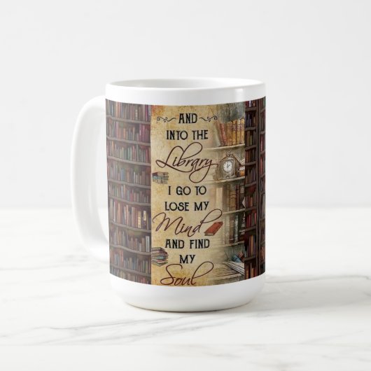 Mug Dans la bibliothèque Je vais (Devant gauche)