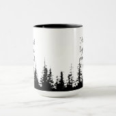 Mug Dans la forêt je vais citations inspirantes (Centre)