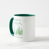 Mug Dans la forêt je vais perdre mon esprit Trouver mo (Devant gauche)