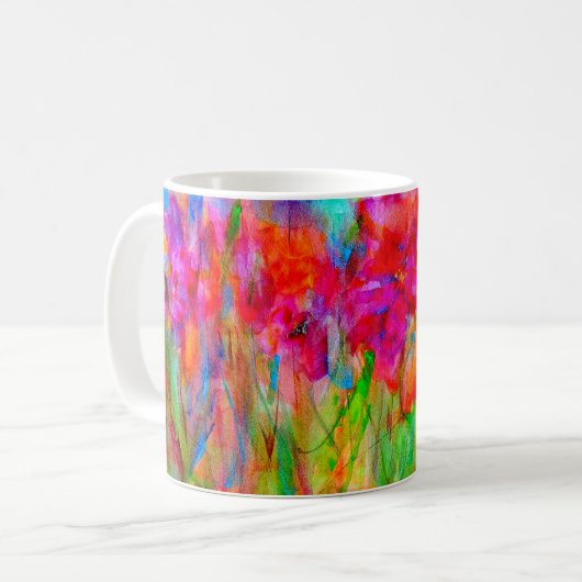 Mug Dans l'abstrait de jardin (Devant gauche)