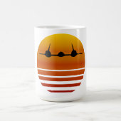 Mug Dans le coucher du soleil - Le Blackbird (Centre)