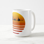 Mug Dans le coucher du soleil - Le Blackbird (Devant droit)