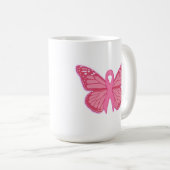 Mug Dans Le Papillon Rose (Devant droit)