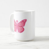 Mug Dans Le Papillon Rose (Devant gauche)
