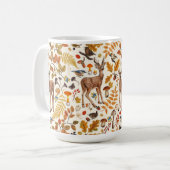 Mug Dans les bois / Cerf d'automne sur le blanc (Devant gauche)