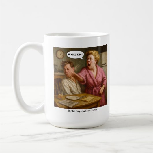 Mug Dans les jours avant le café. (Gauche)