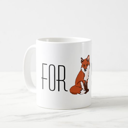 Mug Dans l'intéret de renard (Devant gauche)