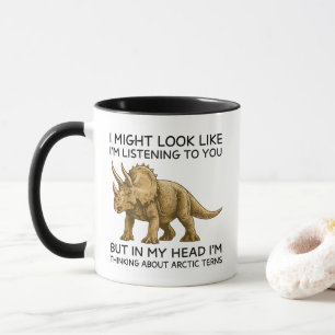 Mug Dans ma tête, je pense à un Triceratops