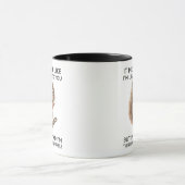 Mug Dans ma tête, je pense aux écureuils amusants (Centre)
