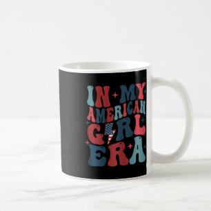 Mug Dans Mon Américain Girl Era Retro 4 juillet Quatri