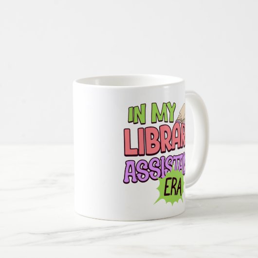 Mug Dans Mon Bibliothécaire Assistant Era Bibliothèque (Devant droit)