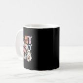 Mug Dans Mon Enseignant Éffrayant Era Retro Halloween (Devant gauche)