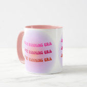 Mug Dans mon ère de course, drôle cadeau de course pou (Devant gauche)