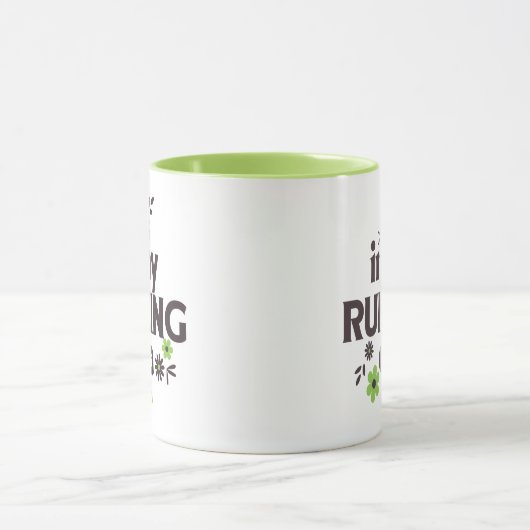 Mug Dans mon ère de course, drôle cadeau de course pou (Centre)