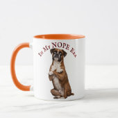 Mug Dans Mon Ère De Refus Drôle Attitude De Boxer (Gauche)
