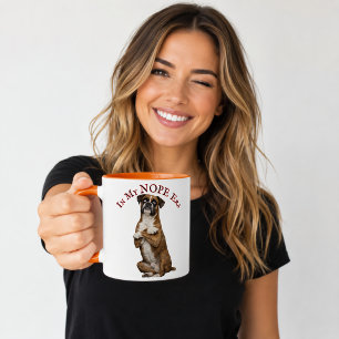 Mug Dans Mon Ère De Refus Drôle Attitude De Boxer